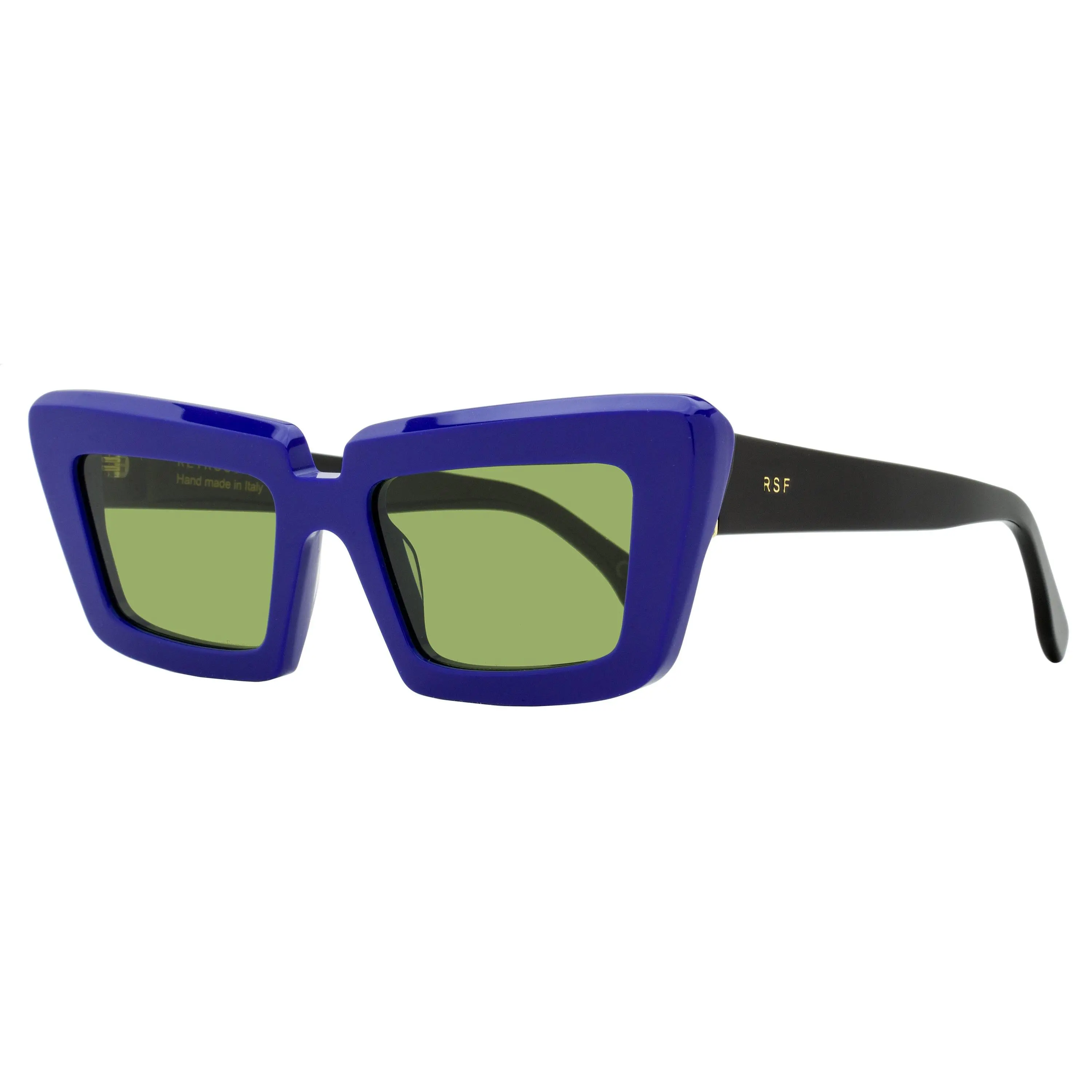 Retrosuperfuture Pointed Edges Rectangular Oversized Sunglasses, Coccodrillo 4XZ Triphase, 57mm Acetate Frame with Zeiss Lenses, Oversized Glasses, Unisex Fit
