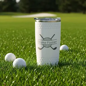 Personalized 20oz Insulated Golf Tumbler, Custom Golf Cup, Valentines Day Gift, Gift for Golf Lovers