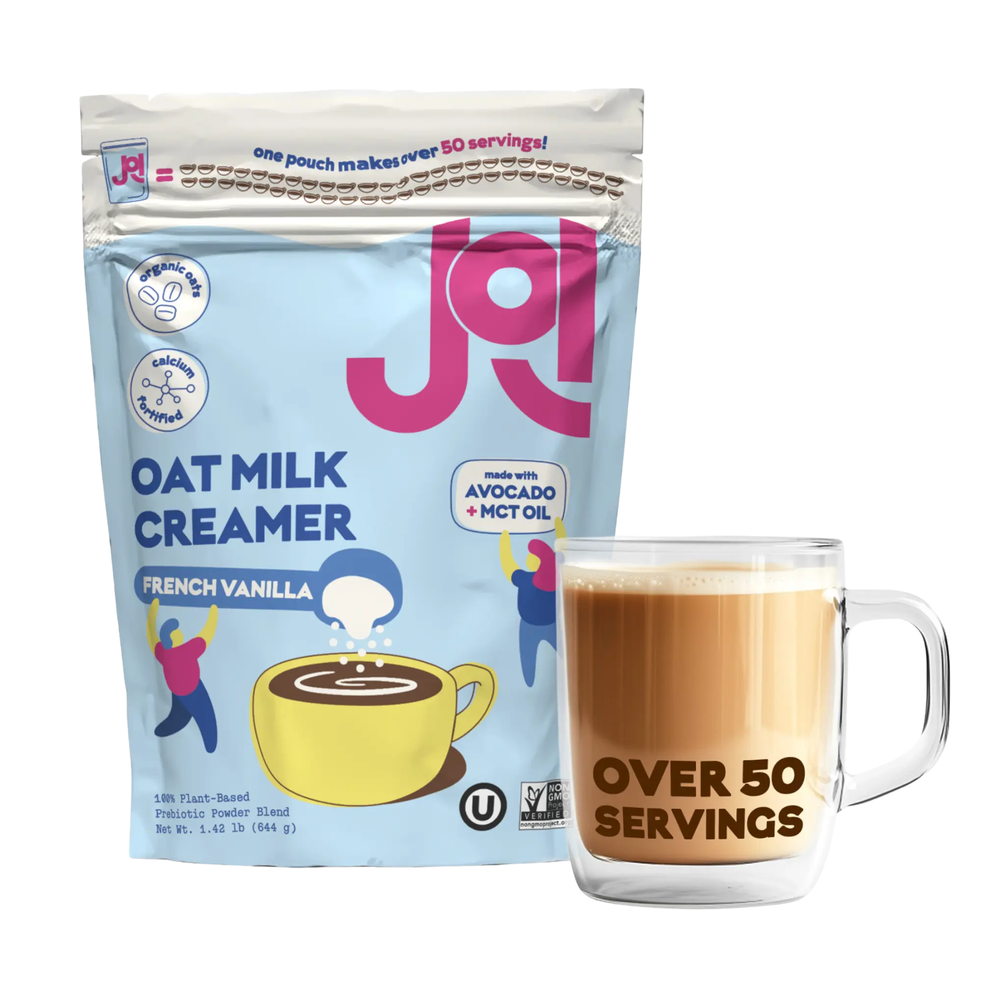 Oat Milk Creamer, French Vanilla - Vegan, Non-Dairy, Coffee Creamer, Silky/Velvety/Creamy