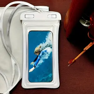 High-Quality Phone Case with Neck Strap and Thickened Plastic Dry Bag, Suitable for 8inch Smartphones, Essential for Beach, Cruises, and Travel. Lightweight Touchscreen Compatible Model for Summer