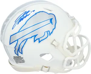 Josh Allen Buffalo Bills Autographed Riddell 2025 Rivalry Speed Mini Helmet - Fanatics Authentic Certified