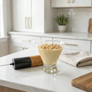 Custard Creme Pudding with Toffee Bits