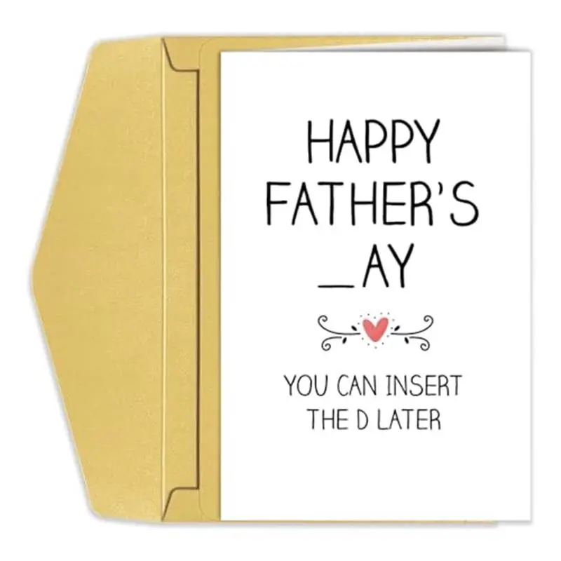 Funny Father's Day Card for Men Husband Boyfriend, Raunchy Father's Day Card from Wife Girlfriend, Dirty Father's Day Card for Him