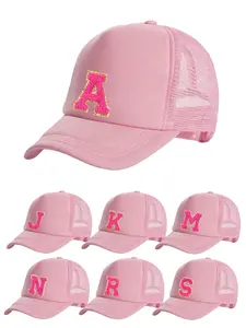 1PC Women's 26 Letters Custom Baseball Cap Relaxed Fit Breathable Mesh Fashion Hat Daily Commute Sports Sun Cap Custom Initials Hat