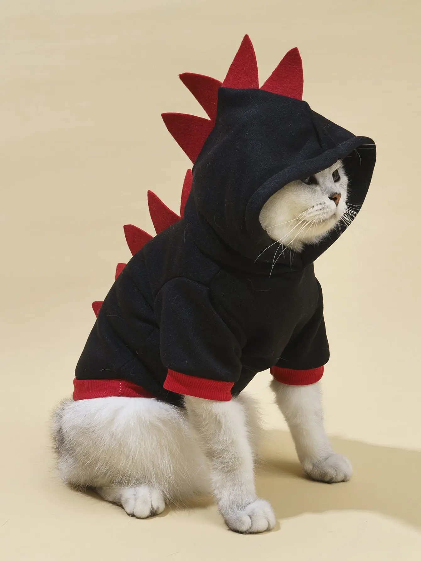 AESS x PETSIN Dinosaur Design Pet Hoodie Cute Warm Soft Dog Cat Clothes Puppy Outfit Autumn Winter Small Medium Large