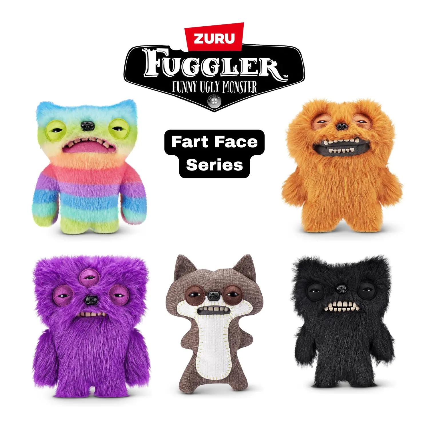 ZURU Fugglers Fart Face Series 9" Plushies
