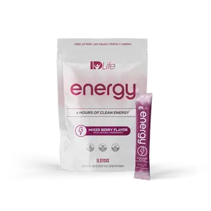 IDLife Energy Sticks - Anytime Energy Boost - 6 Hours of Clean Focus - Mixed Berry