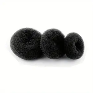 3pcs/set Donut Hair Scrunchies, Portable Lightweight Hair Styling Tools for Women and Girls