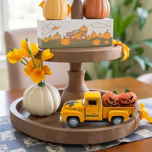 3-Piece Halloween Indoor Desk Decor Set with Truck, Perfect Halloween Decoration for Home, Festive Table Centerpiece, Home Decor Ornament