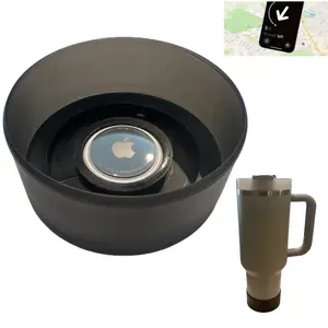 Protective Boot Cover With Integrated AirTag Pocket Fits Stanley 40 oz Tumbler, GPS track Misplaced, Lost, Stolen, Stanley Tumbler with Find My Drinkware Mugs