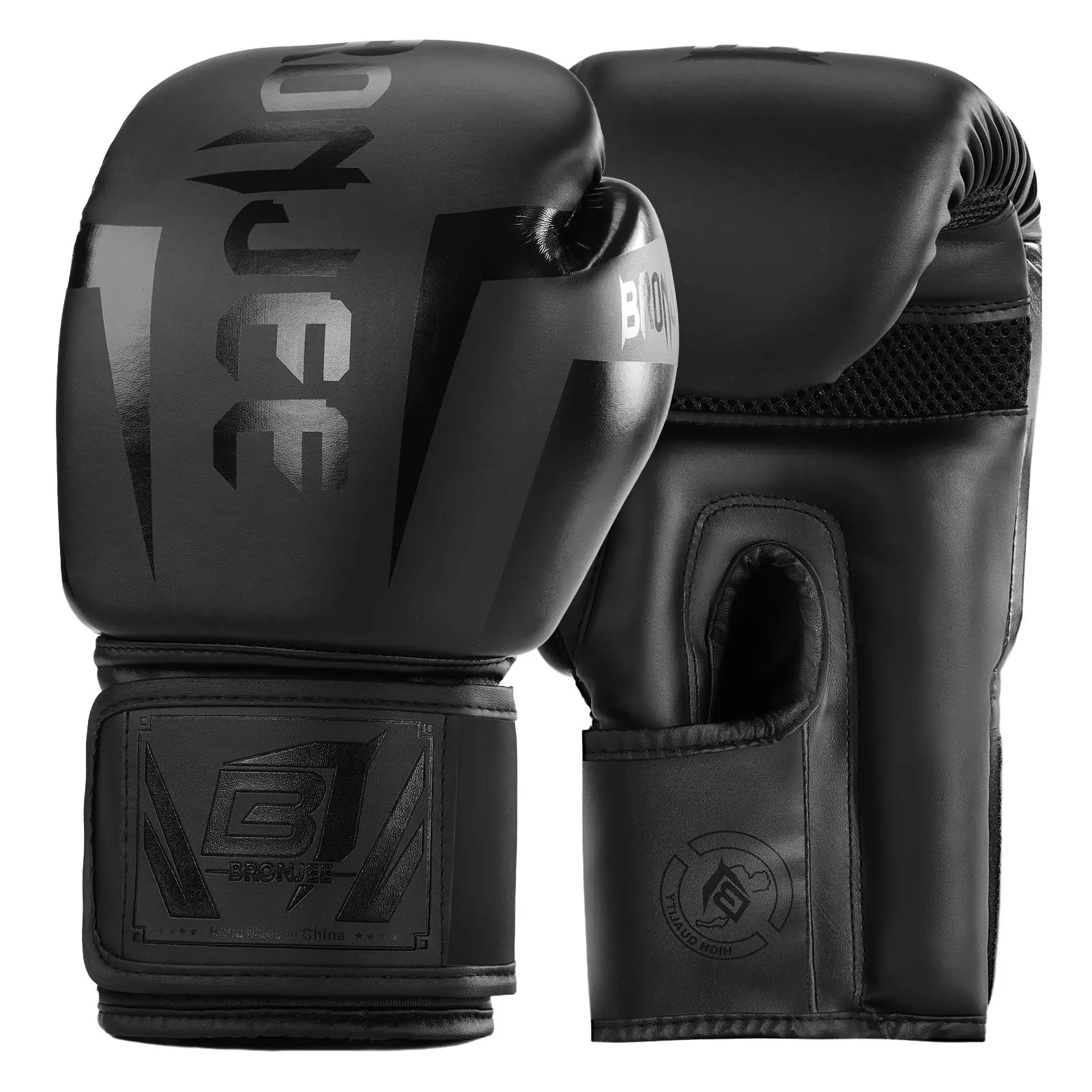 High-Grade Synthetic Leather Boxing Gloves, Unisex Sizes 8oz-16oz, Ideal for Muay Thai, Mma, Sandbag Training, Home Gym Use punching gloves, matte black camouflage army green 2 color options