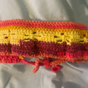 Dragonfly Headbands - Colorful Crochet Design with Gradient Pattern and Tassels