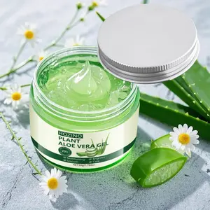 Rozino Aloe Vera Gel 50g, 99% Plant-Based Aloe Essence, Moisturizer, for Dry Sensitive Skin, Deep Nourishment, Acne Scars, Daily Use, Balances Oil & Water