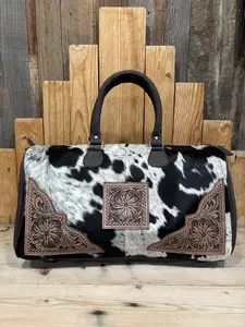 Cowhide & Leather Duffle Bags!