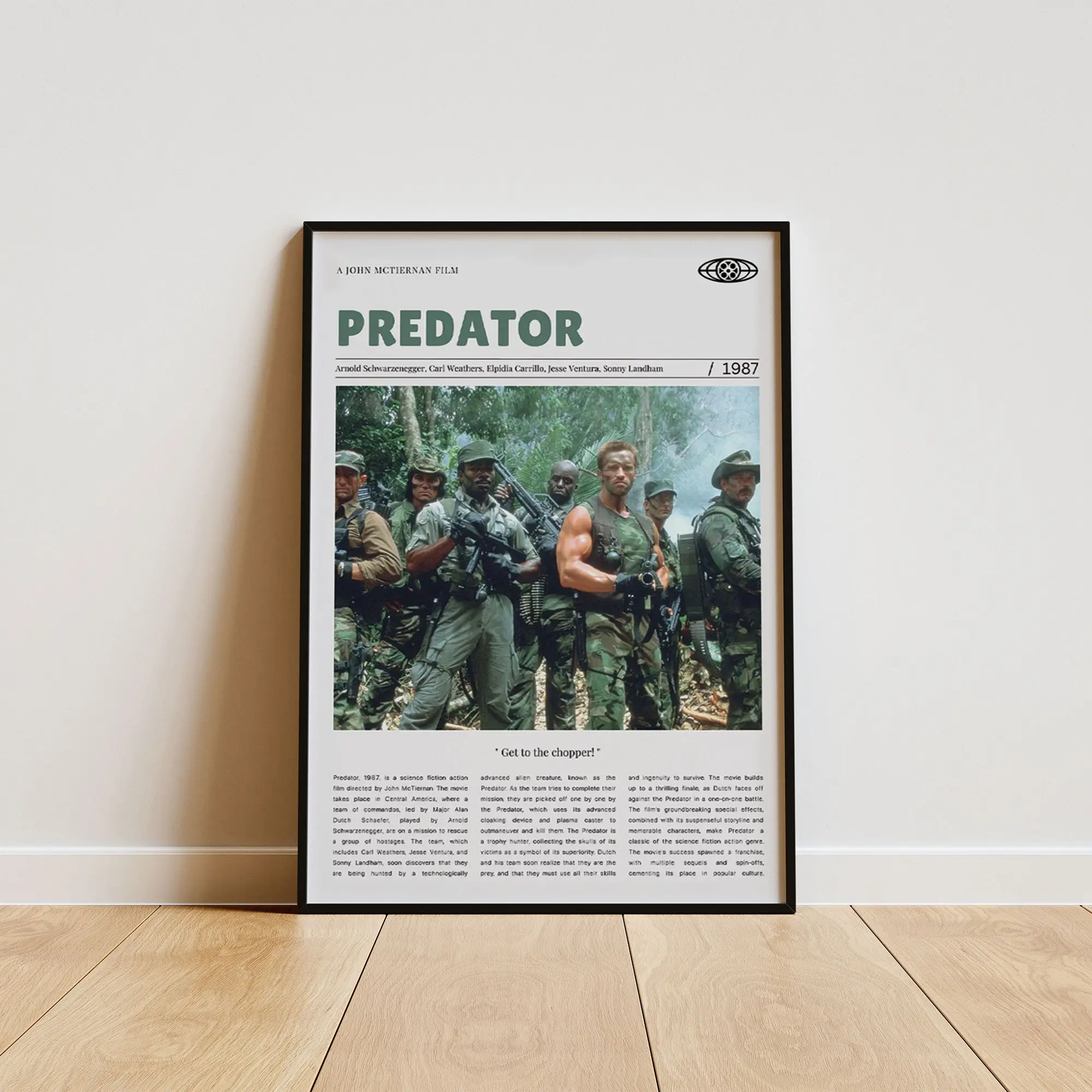 Predator Poster, Contemporary Wall Decor, Modern Home Aesthetic, Interior Decoration Print
