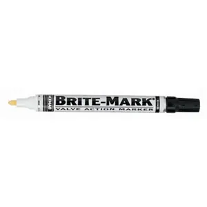 Dykem White Layout Marking Pen - 25.384003, Heavy-Duty, Permanent Mark, Replaceable Tip Office Stationery Writing Tool for Computers & Office Equipment