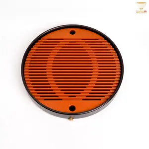 Bakelite Tea Tray Series | Chinese Gongfu Tea Ceremony Drainage Tray | Premium Wood-Grain Water-Resistant Tea Table