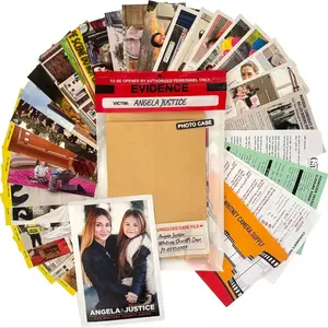 Unsolved Case Files Photo Cases Who Killed Angela Justice Mystery Murder Game, Board Game, Tabletop Games, Interactive Crime Investigation Puzzle