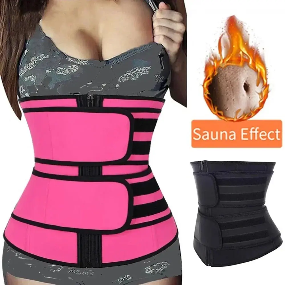 Women Waist Trainer Cincher Corset Tummy Control Workout Sweat Band Slimmer Belly Belt Weight Loss Sports Girdle
