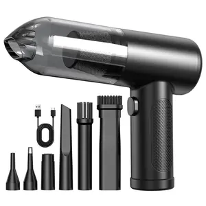 Latest USB-C Powered Handheld Vacuum Cleaner, Compact and Powerful, Mini High Power Desktop & Laptop Keyboard Cleaner, Multi-Brush Head Design, Rechargeable Battery