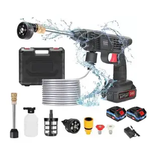Cordless Pressure Washer Gun, 550W Battery Power Washer, Portable Pressure Washer With 6-in-1 Nozzle, 5 m Hose, Handheld Jet Wash for Car, Home Cleaning & Garden Watering