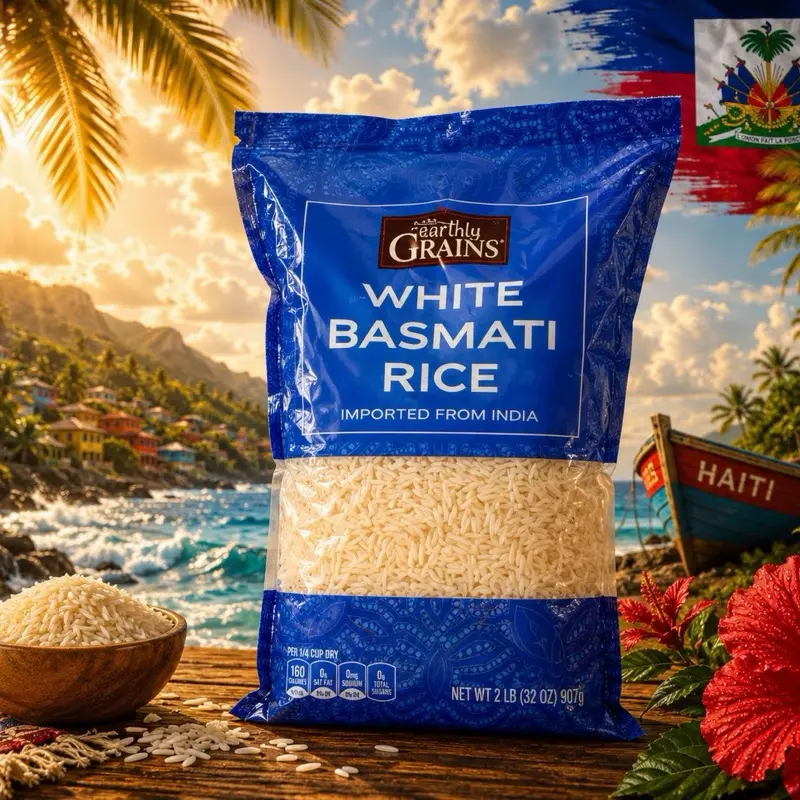 Earthly Grains White Basmati Rice – Imported from India | Premium Long Grain Rice