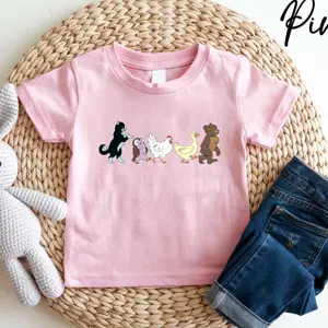 Little Bear Kids T-Shirt, Animal Lover Daughter Youth Shirt, Animated TV Show Shirt, Cute Animal Friends Toddler Shirt, Matching Family Tee