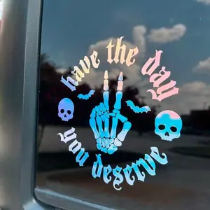 Holographic Hot Girls Sticker - Elegant Design for Fun accessory auto exterior Decor Decorative truck window Vinyl Quality Car Sticker car  stickers vehicle decoration personalized decal