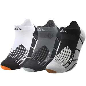 Compression Athletic Running Socks: Men Women's Low Cut Ankle Socks for Sport Enthusiasts Hiking Cycling Basketball