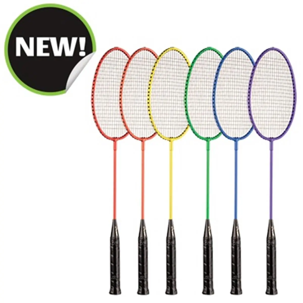Champion Sports All-Steel Frame Badminton Racket (26x8x1 in.) - Assorted Colors, Badminton Equipment
