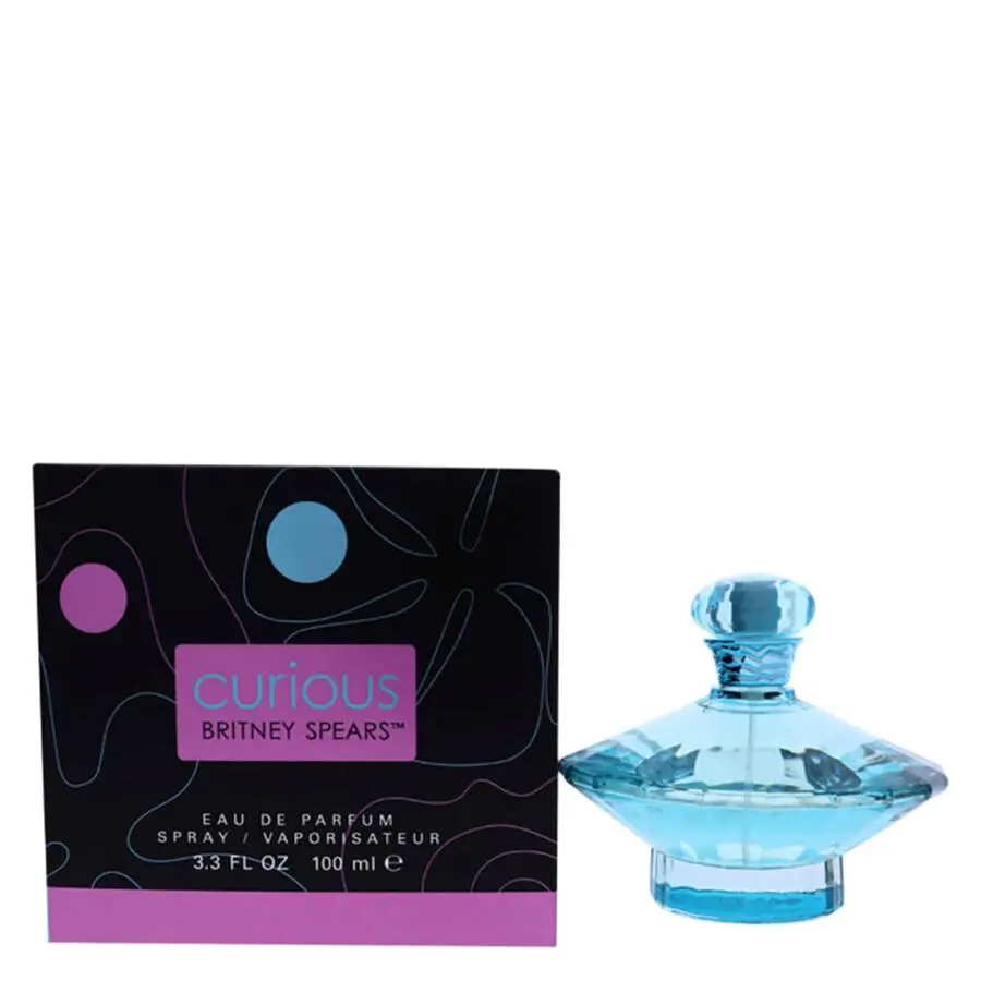 Britney Spears Curious Eau De Parfum EDP Spray for Women 3.3 Fl Oz White Floral Scent with Magnolia Jasmine & Vanilla Musk