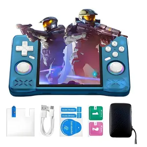 XF40H Retro Handheld Game Console, 4-Inch Full Touch Screen, Linux Os, 18000+ Classic Games, 4000mah Battery, WiFi Multiplayer Support, Gaming Console