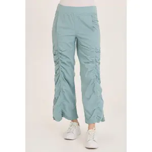 Naola Stretch Poplin Ruched Flare Gaucho