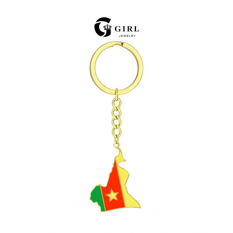 GGIRL World Map Flag Keychain 18K Gold Plated Country Map Jewelry for Travel Enthusiasts Men Women Neutral Gift Modern Versatile Accessories Fashion Jewelry Gift for Holiday Haul Christmas Birthdays Anniversaries GGIRL World Map Flag Keychain 18K Gold Plated Country Map Jewelry for Travel Enthusiasts Men Women Neutral Gift Modern Versatile Accessories Fashion Jewelry Gift for Holiday Haul Christmas Birthdays Anniversaries