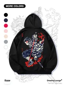 Demon Slayer Tanjiro Hoodie, Graphic Print, Loose Fit, with Pockets, Casual Fitted Sweatshirt, Ideal for Home Wear or Daily Use