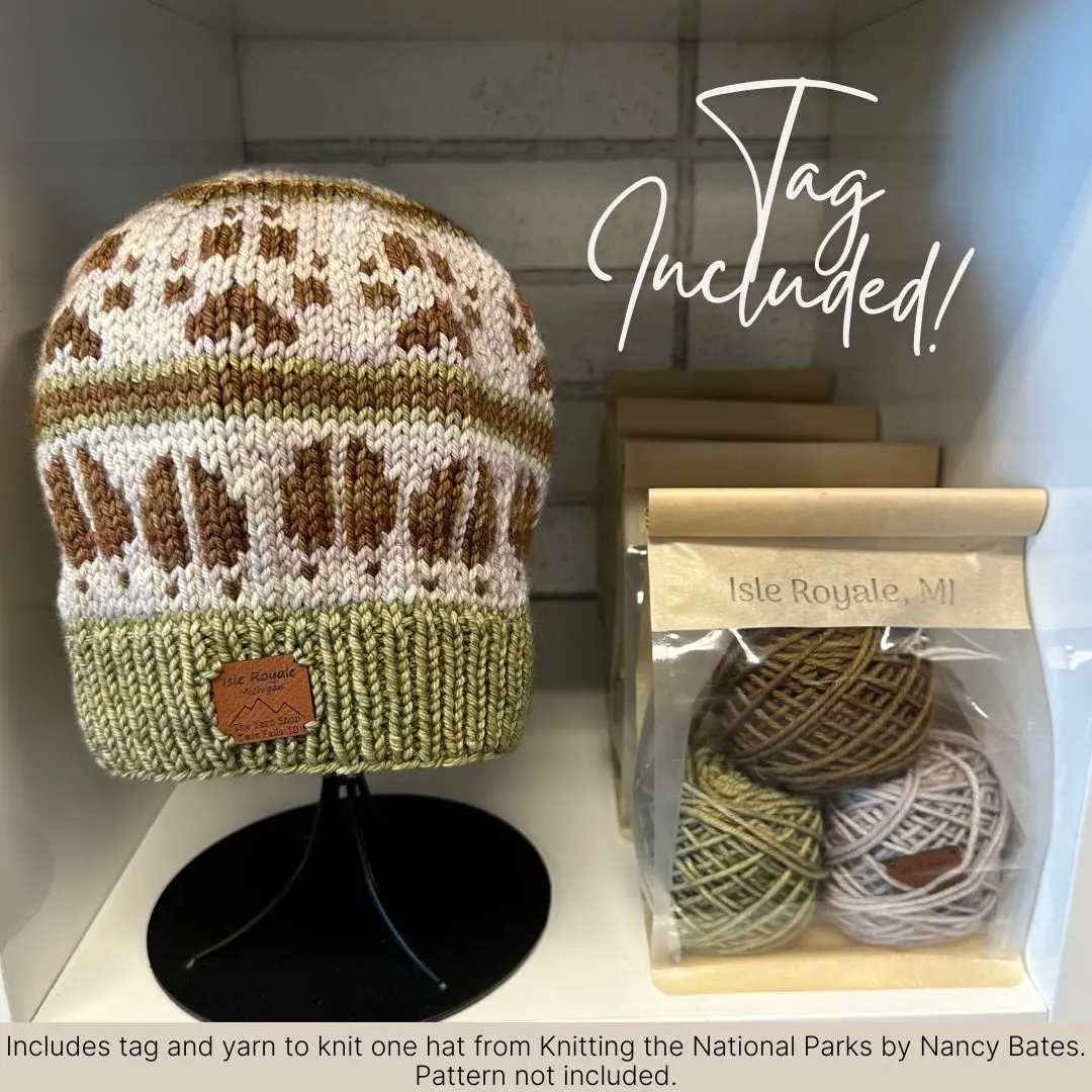 Isle Royale, MI, Nat'l Park Hat Kit, The Yarn Shop, Knitting Kit