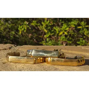Medium Warrior Unisex Brass Bracelet