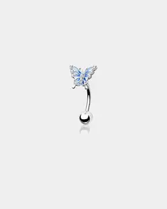 Blue Butterfly Rook Earring