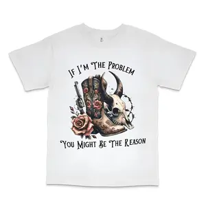 Western Cowgirl Style Graphic Print Unisex T-Shirt with Cowgirl Print Design, Casual Crew Neck Short Sleeve Top for Spring and Summer,Graphic T Shirts,Good Graphic Tees,Funny Graphic Tee,Trendy T-Shirts,Graphic Tees,Custom T Shirts,T Shirts for Men,T