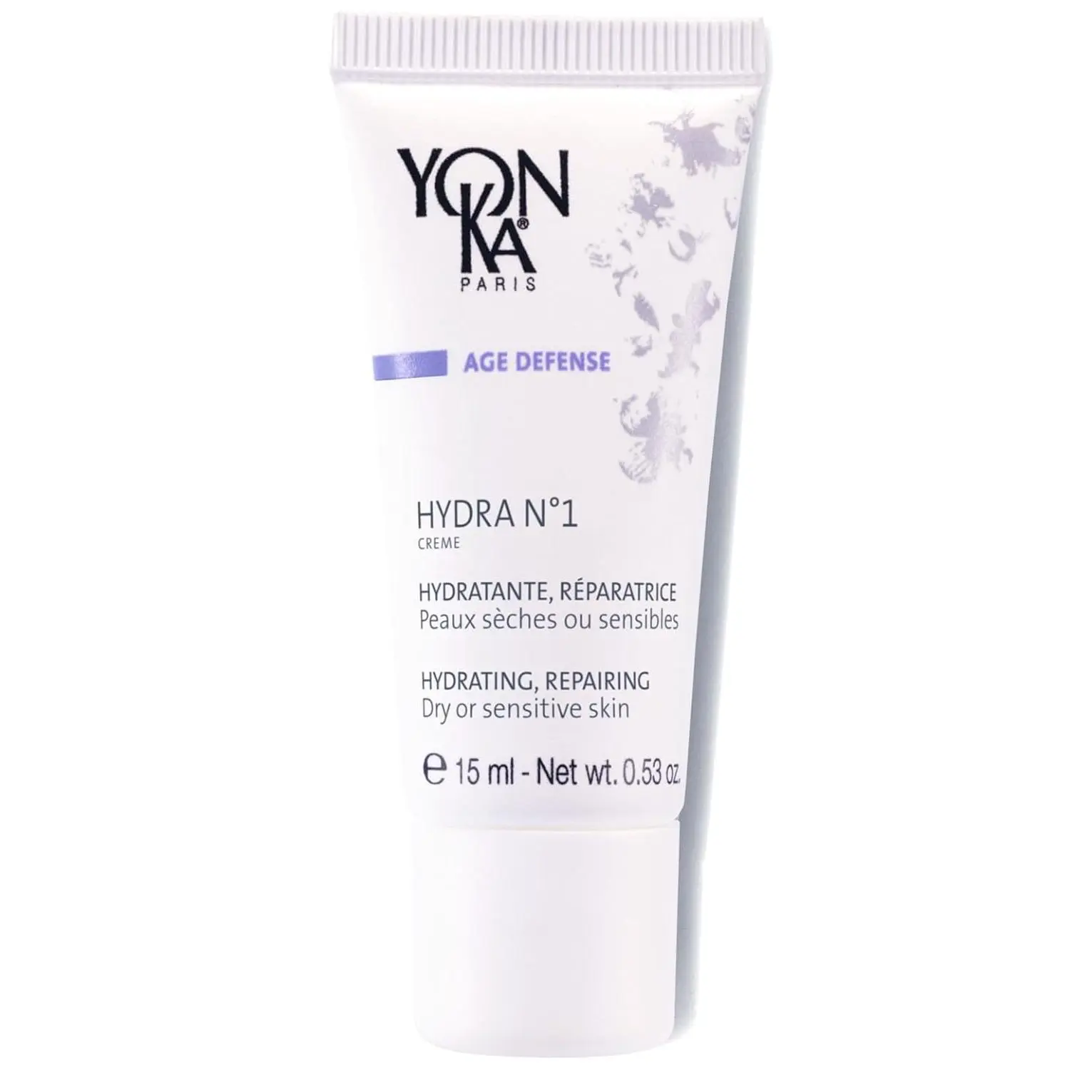 Yon-Ka Daily Reparative Moisturizer, Hydra No. 1 Creme - Rich Anti-Aging Skincare with Hyaluronic Acid, Vitamins A, C & E for Dry Skin, Paraben-Free, 15ml