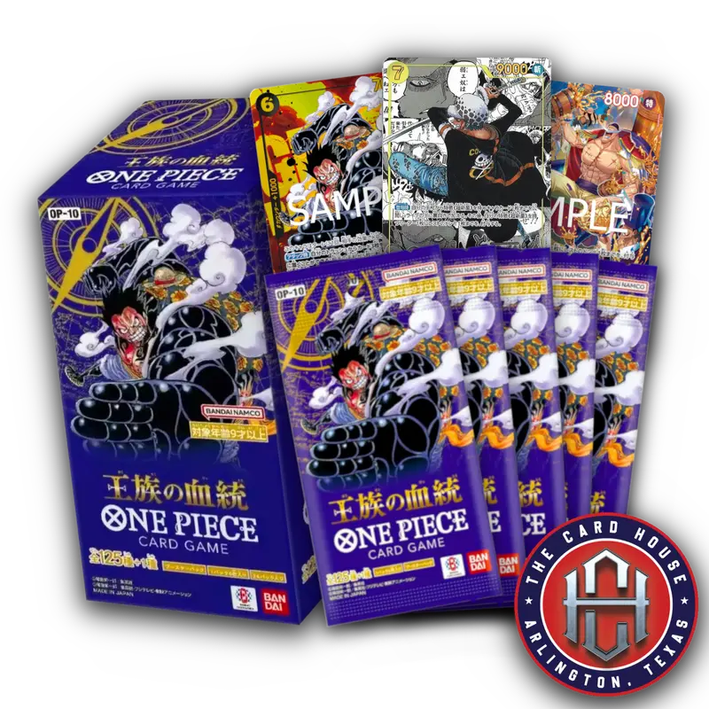 one piece card game royal bloodlines Trading OP-10 Booster Box Bloodline Japanese Calipokehouse 6 Leader cards One Piece TCG: Royal Bloodlines