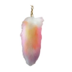 My Lucky Tail Keychain (Sunset) tail  charm raccoon tail keychain tail  charm