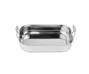 TableCraft CW2032 14-1/2 x 11-5/8 x 2-1/2" 6 quart Roasting Pan