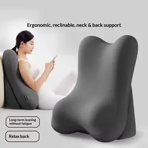 Ergonomic Mattress Pillow Set, Adjustable Memory Foam Backrest, 2-Piece Split Support Pillows, Anti-Slip Lumbar and Neck Pad, Home Office Relaxation