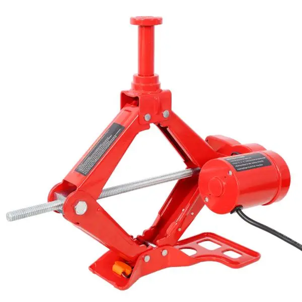 12V Electric Car Scissor Jack Kit - 3Ton (6600 lbs), 17 Inches Heavy-Duty Portable Auto Lift for Seniors, Unisex Solo Users on Flat Surfaces, with Automatic Safety Stop, Lug Nut Wrench & Handle Wrench (Sedans, SUVs)