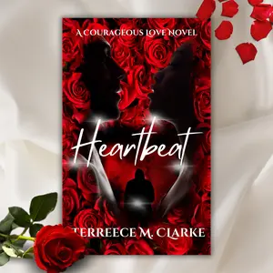 Author Signed Heartbeat, A Courageous Love Novel paperback by Terreece M. Clarke Enemies to lovers romance book