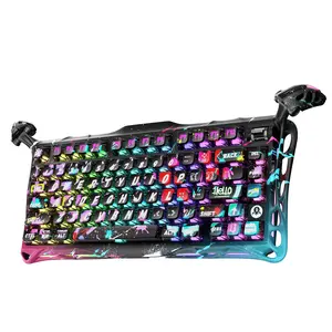 GravaStar Mercury V75 Pro 75% Hall Effect Magnetic Switch Gaming Keyboard, Only Wired, Hot‑Swappable, 8000 Hz Polling, Dual‑Zone RGB, Semi‑Aluminum Frame summervibes