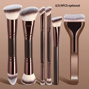 Double-Head Makeup Brush Set, Multifunctional Foundation Blush Eyeshadow Brushes, High-Quality Synthetic Fiber Beauty Tools