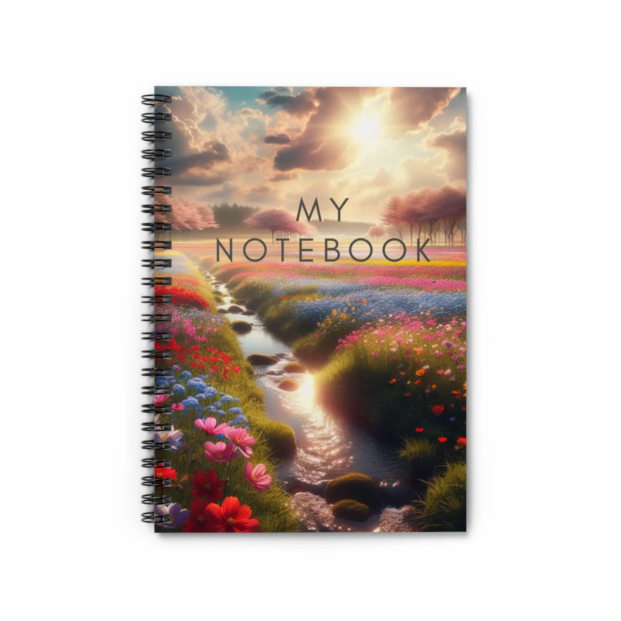 Personalized Spiral Notebook - My Notebook, Artistic Journal, Floral Stationery, Back to School Gift, Teen Notebook, Nature