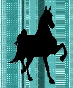 Saddlebred Horse Vinyl  Waterproof Decal Sticker